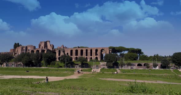 Circus Maximus Park In Rome Timelapse