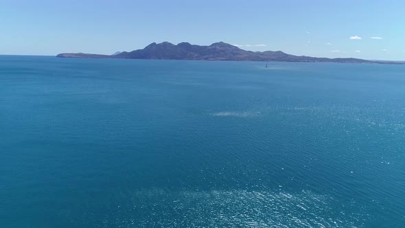 Flight Over Beautiful Seashore at Mallorca