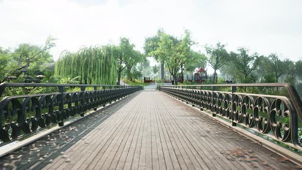 Empty Closed Park As Prevention From Coronavirus Covid19 Disease alt