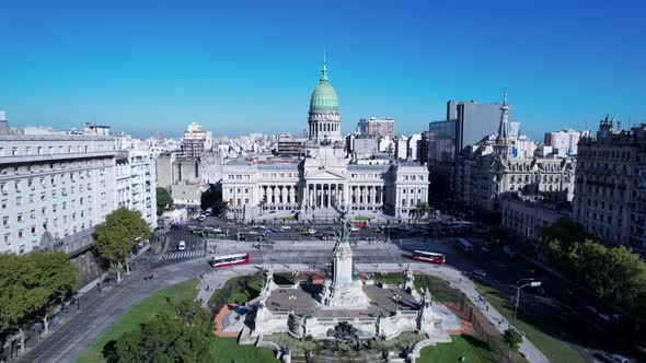 Buenos Aires Argentina. Downtown landscape of tourism landmark city. alt