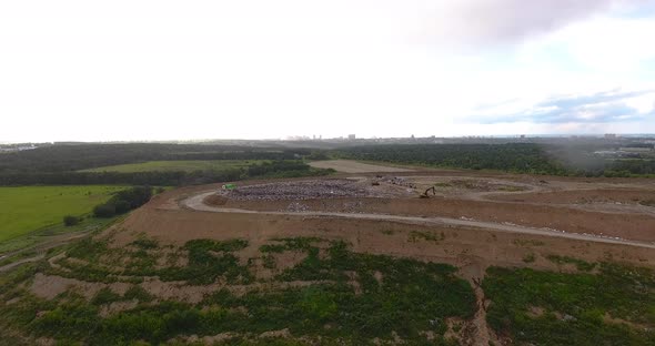 Large Garbage Mountain a City Dump