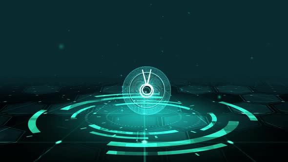 HUD The futuristic 3D sci-fi Dumbell alt