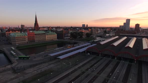 Aerial View of Malmö, Sweden