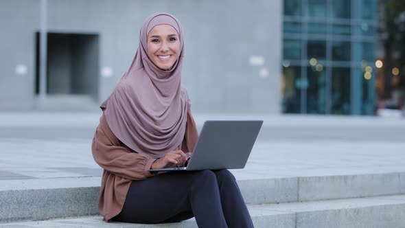 Successful Islamic Girl Muslim Young Adult Woman Ethnic Female Freelancer Business Student Lady alt