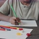 Kid Drawing and Eating Candies - VideoHive Item for Sale