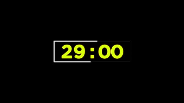 Countdown 1 Minutes, 60 Sec Countdown Digital Clock Timer alt