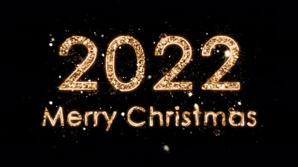Christmas Composition with Congratulations to 2022 and Merry Christmas alt