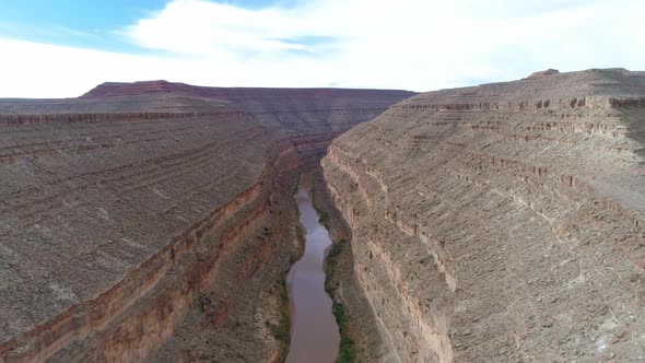 Spectacular Erosional Forms of the Colorado River Canyon in Arizona. Aerial View alt