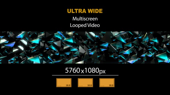 Ultra Wide HD Glass Fragments 02