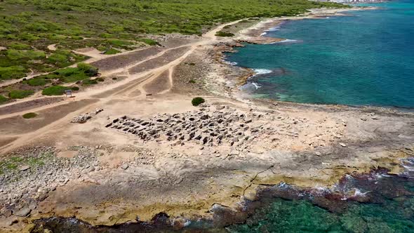 Aerial drone footage of the Spanish island of Majorca Mallorca, Spain alt