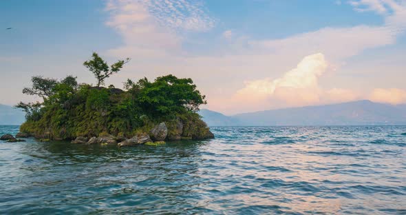 Time lapse: Samosir island Lake Toba Sumatra Indonesia alt
