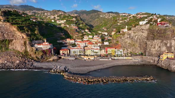 Aerial View of Ponta Do Sol Madeira Island alt