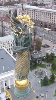 Vertical Video Kyiv Ukraine Independence Square Maidan alt