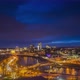Vilnius City Timelapse with Glowing Buildings in the Evening Light - VideoHive Item for Sale