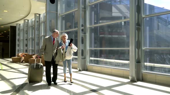 Senior Couple of Tourists	