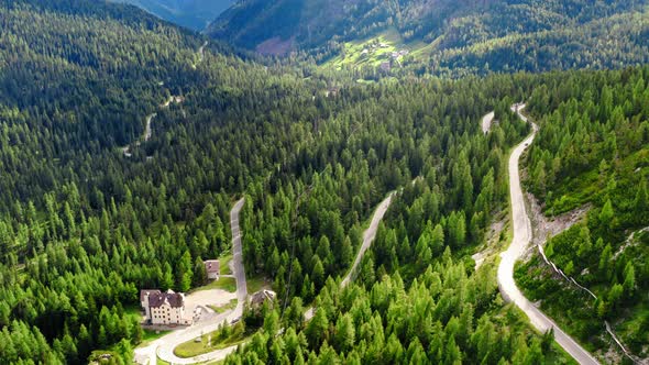 Sass de Stria peak near Passo Falazarego in Dolomites alt