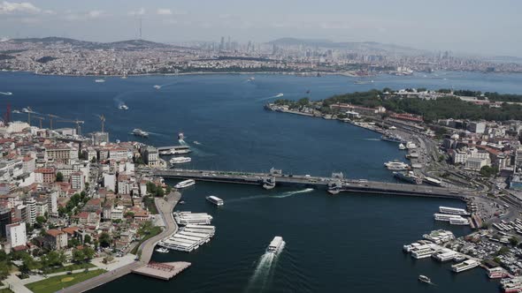 Istanbul Bosphorus And Golden Horn Aerial View 5