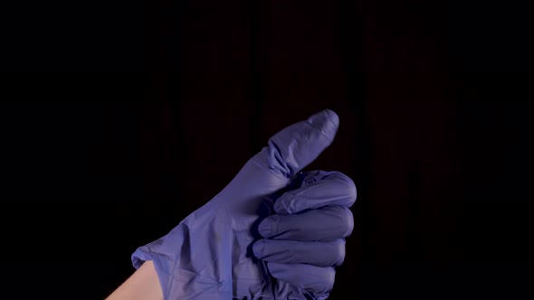 Blue Latex Gloves alt