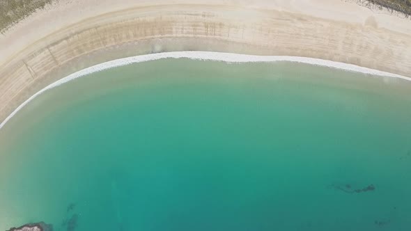 Beautiful beach aerial footage