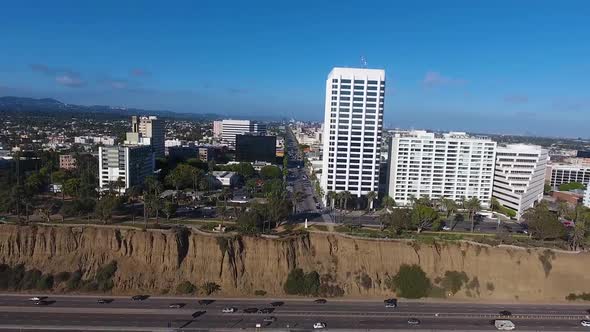 Santa Monica view of tall buildings alt