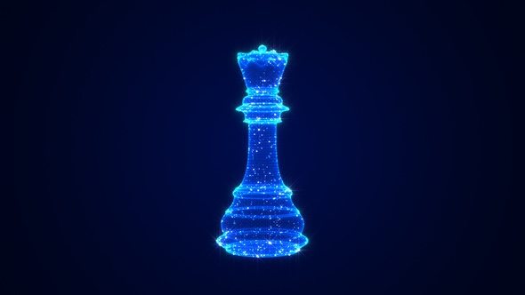 Chess Piece King 3D Hologram, Motion Graphics | VideoHive