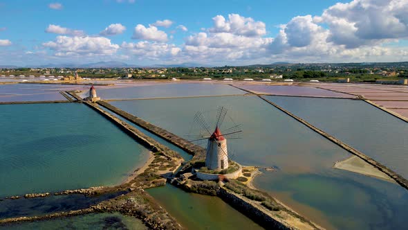 Natural Reserve of the Saline Dello Stagnone Near Marsala and Trapani Sicily alt