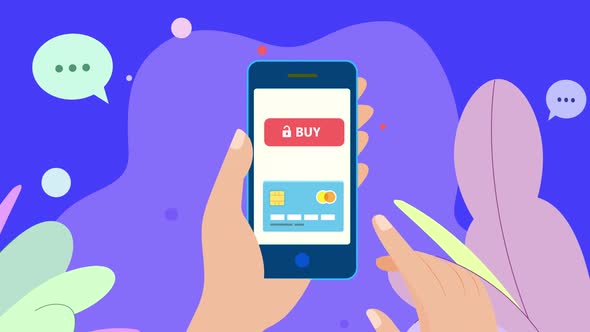 Online Payment Infographic Scene E Commerce Buy