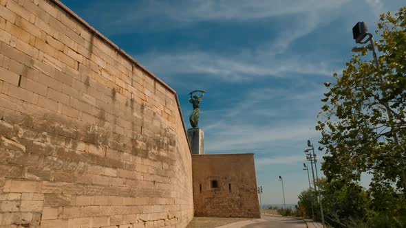Citadel on Gellert hill in Budapest, Hungary alt