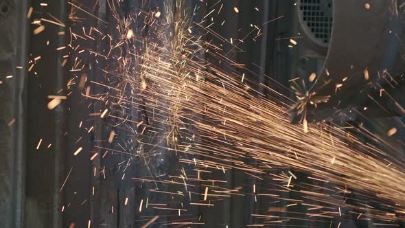Sparks From Metal Cutting alt