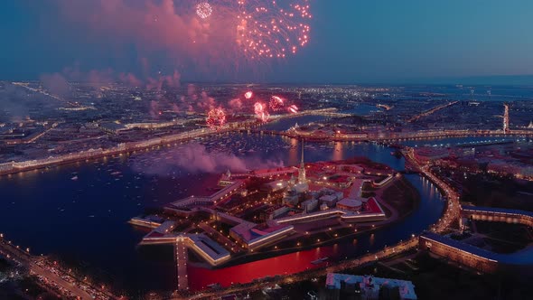 Festive Salute Over the Peter and Paul Fortress in a Significant Victory Day for the Country on May alt