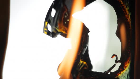 Film Scratch. 35Mm Film Bubbling. alt