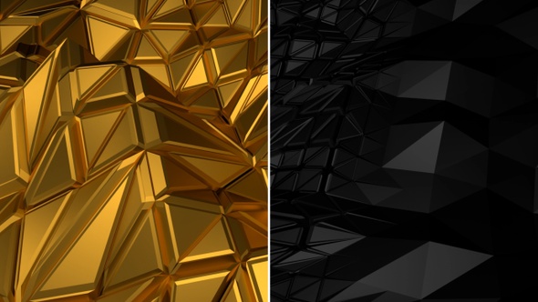 Abstract Gold And Dark Background