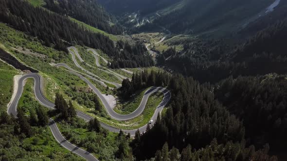 Aerial View of Silvretta-Bielerhohe Road, Austria alt