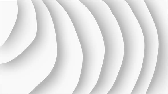 White and Grey smooth glossy stripes abstract geometric motion. alt