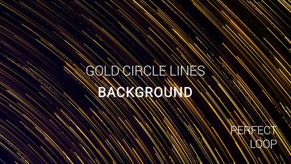 Gold Circle Glittering Particles Background