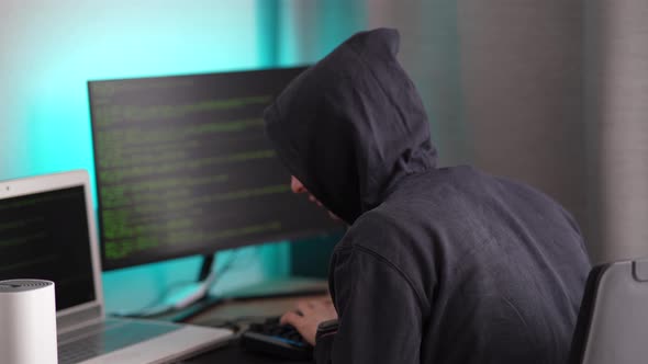 A Hacker in a Hood Types Program Code