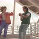 Couple of Dancers Dancing in Synch Outdoors - VideoHive Item for Sale