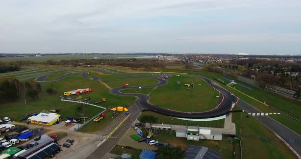 Aerial view of drift track