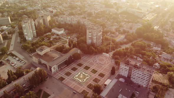 Top View of the Provincial City of Ukraine Melitopol