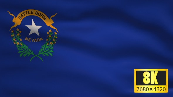 8K Nevada State Flag Background alt