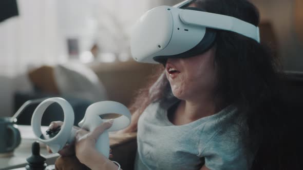 Woman in a Wheelchair in VR Headset alt