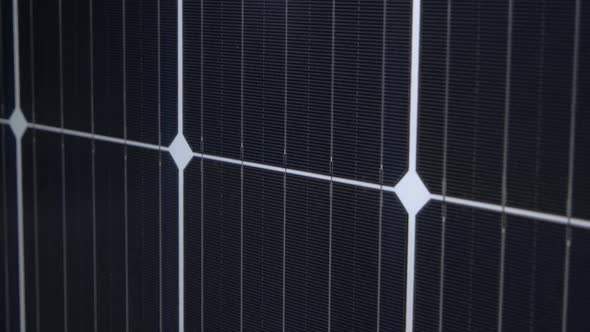 Large Solar Panel Power Installation Closeup View alt