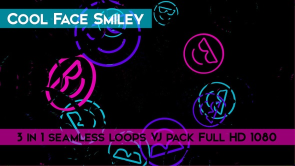 Cool Face Smiley VJ Loops alt