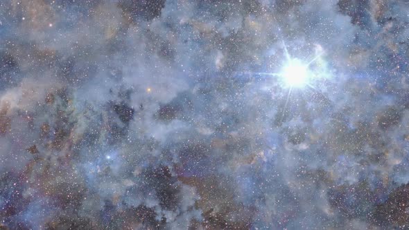 4k Space Nebula Clouds