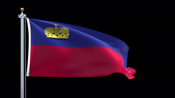 Liechtenstein Waving Flag alt