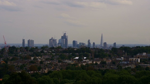 London City Skyline Daytime Summer