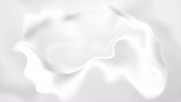 Abstract Grey White Liquid Wavy Shape