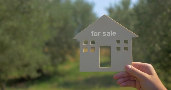 Summer house for sale advertising alt