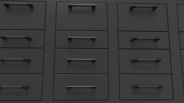 Endless Black File Cabinets Loop