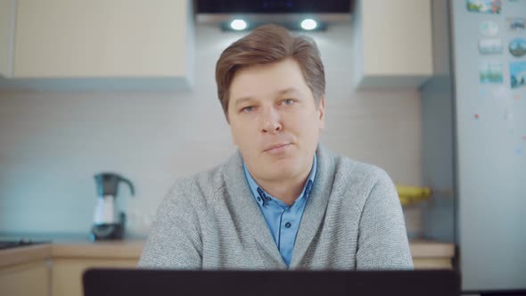 The Man Shakes His Head